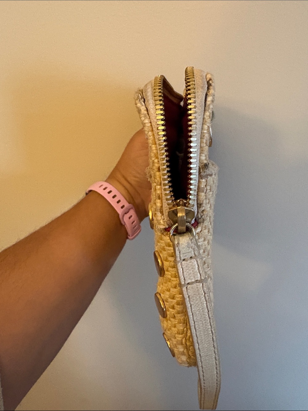 HAMMIT NASH SML RICCO RAFFIA CLUTCH - Picture 7 of 8